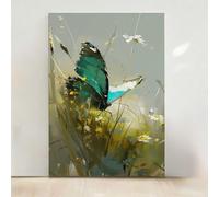 Flower Diamond Art, Diamond Painting Kits for Adults Butterfly Pattern with Full Kit Accessories, 5D Round Full Drill Gem Art Paintings for Adults Beginners, Home Wall Decor, Gifts PjY9648 L-G
