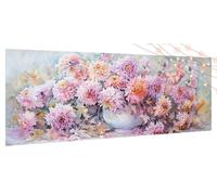 Flower Diamond Art, Diamond Painting Kits for Adults Plant, 5D DIY Crafts Painting Hobbies for Adults Women, Full Drill Cross Stitch Arts Crafts Embroidery Canvas Picture Kit, Gifts 20x43Inch T429