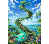 Flower Diamond Art Kits Adults, 5D Butterfly Diamond Painting, DIY Cross Stitch Kits for Adults, Full Drill Rhinestone Crystal Art Kits, Hobbies for Women, Room Decor, Gifts for Women 20x26in J-5611