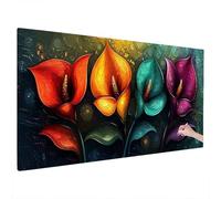 Flower Diamond Art Kits Adults, 5D Diamond Painting Abstract 2025 Design New, Square Full Drill Crystal Art Kit, DIY Cross Stitch Painting Set for Gifts and Christmas Home Room Decor 180x80cm X-59