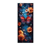 Flower Diamond Art Kits Adults, 5D DIY Diamond Painting Butterfly Full Drill kits, Crystal Art Rhinestone Embroidery Cross Stitch Crafts Paint by Numbers 50x20 In for Autumn Decorations Room ZSDH-4421