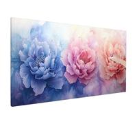 Flower Diamond Art Kits Adults, Abstract Diamond Painting Kit with Square Full Drill, 5D DIY Crystal Art, Cross Stitch Painting Set for Christmas Gifts and Autumn Decorations, Room Decor 200x80cm Q-34