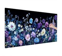 Flower Diamond Art Kits Adults, Abstract Diamond Painting Kit with Square Full Drill, 5D DIY Crystal Art, Cross Stitch Painting Set for Christmas Gifts and Autumn Decorations, Room Decor 200x80cm Q-61