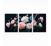 Flower Diamond Art Kits Adults Beginner 16x24 Inch 3 Pack, Plant Diamond Painting, 5D DIY Full Drill Paint by Numbers, Wall Art Gems Paintings for Bedroom Office Room Decor Gifts for Women PZSH-4012