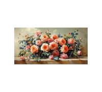 Flower Diamond Art Kits Adults with Diamond Art Accessories, 5D DIY Color Crystal Gem Crafts Kits for Kids, Plant Rhinestones Paint by Numbers on Canvas 12x24 In Wall Artwork for Room Decor 2509-10968