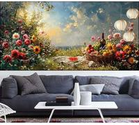 Flower Diamond Art Painting Landscape Diamond Painting Kits for Adults,Square Full Drill Gem Arts and Crafts Pictures Embroidery Cross Stitch Canvas Paint by Numbers for Kids,Gift Women 36x98in LT-635
