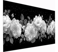 Flower Diamond Art Plant 5D Diamond Painting Kits for Adults & Kids Beginner,Square Full Drill Diamond Art Kit DIY Crystal Embroidery Canvas Painting Pictures for Home Wall Decor 12x24inch Z1-819