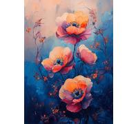 Flower Diamond Art Plant Diamond Painting Kits for Adults Beginner 5D DIY Full Square Drill Cross Stitch Kits for Adults Arts and Crafts for Bedroom Decor, Room Decor, Gifts 32x44 Inch -bby250743