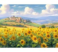 Flower Diamond Art Rural Diamond Painting, Dimond Art for Adults Beginner, 5D Crystal Dimond Painting Accessories Kits Complete, Crystal Crafts Kit for Home Decor, Gifts for Wome 90x70cm, Model 492
