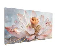 Flower Diamond Painting Kit for Beginners, Large Diamond Arts and Crafts for Adults 200x80cm, 5D DIY Crystal Art Water Lily, Gem Art and Hobbies for Adults Women, Christmas Decorations, Gifts Q-53