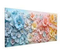 Flower Diamond Painting Kit for Beginners, Large Diamond Arts and Crafts for Adults 200x80cm, 5D DIY Crystal Art Abstract, Gem Art and Hobbies for Adults Women, Christmas Decorations, Gifts Q-59