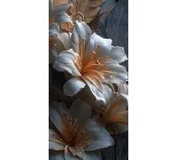 Flower Diamond painting Kit with Complete set of Diamond Art Accessories, 5D DIY Full Drill Embroidery Kit, Plant Diamante Gems Canvas Wall Art Crafts for Adults, Room Decor Gifts 12 x 24Inch DZSH3423