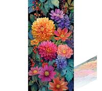 Flower Diamond Painting Kits for Adults Large Full Drill Colorful Diamond Art with Accessories, DIY 5D Gem Crystal Art Craft for Beginners Embroidery for Home Decor & Women Gifts, 90x180cm 2Z-1168