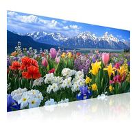Flower Diamond Painting Kits for Adults Large Full Drill Landscape Diamond Art with Accessories, DIY 5D Gem Crystal Art Craft for Beginners Kids Embroidery for Home Decor & Women Gifts, 30x60cm 2Z-868