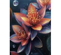 Flower Diamond Painting Kits for Adults, Pattern Plant Diamond Art 5D DIY Full Square Drill Gem Crystal Art Kits Crafts for Adults, Home Room Decor, Bedroom Decor, Gifts for Women 8x12 Inch -yym2507IQ