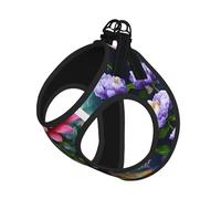 Flower Diamond Painting Print Pet Leash Vest,Breathable Mesh Pet Harness, Reflective For Small Medium Dogs Safe Easy Walking
