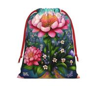 Flower Diamond Painting Super Soft Velvet Christmas Storage Bag Festival Promotion Annual Celebration and Daily Use