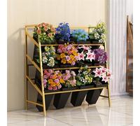 Flower Display stand with Buckets, Flower Bouquet stand,Flower stand s for Outdoor Plants, Plant stand s for Florist, Garden, Patio
