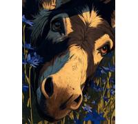 Flower DIY Diamond Art, Animal 5D Diamond Painting Kits for Adults, 5D Full Drill Crystal Art Kits for Adults, DIY Cross Stitch Embroidery Crafts Pictures, for Home Wall Decor, Gifts, 60x90cm Z-9695