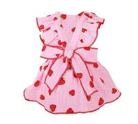 Flower Dog Harness - Floral Princess Dress for Small Dogs, Pet Vests, Clothes for Dogs, Cats, Summer, Slim, Pomeranian, Bichon, , Boho, Vest,
