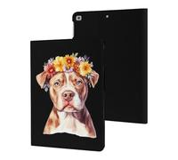 Flower Dogs Watercolor Compatible with iPad Protective Case ipad 2017/2018/Air1/Air2 (9.7in)