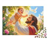 Flower Dove Baby Jigsaw Puzzle, 1000 Pcs Indoor Adult Game | 70x50cm Art Admirers, Birthday Gift, Cardboard, Mood Calming, Tight Puzzle Fit