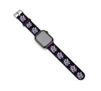 Flower Dragonflies Watch Bands Silicone Sport Bands Replacement Strap Wristbands Compatible with Apple Watch 38mm/40mm