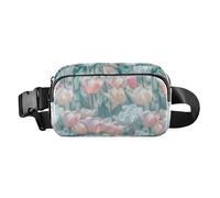 Flower Dreams Stylish Fanny Waist Pack for Women Men Teens Water Resistant Crossbody Bag Anti Theft Waist Pack with Adjustable Strap for Travel Running Hiking