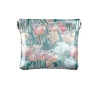 Flower DreamsPU Leather Small Coin Purse Cute Coin Holder for Men Women Travel, Flower Dreams, One Size
