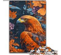 Flower Eagle Puzzles for Adults 1000 Pieces, Pattern Assembly Fun at Home Activities, Birthday Present,Travel Gifts (50x75cm)