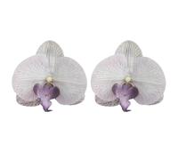 Flower Earrings for Women,Bohemian Fluffy Fabric Floral Earrings Exaggerated Fabric Earrings Elegant Phalaenopsis Flower Earrings Vintage Statement Floral Hawaii Earrings Jewelry Gifts, Fabric, fabric