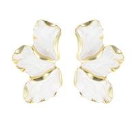 Flower Earrings for Women, Large Irregular Petal Earrings Flower Dangle Boho Jewelry Gift Stainless Steel Exaggerated Vintage Design, Trendy Boho Jewelry Suitable for Weddings and Parties