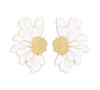 Flower Earrings for Women Vintage Flower Stud Earrings Exaggerated Daisy Floral Earrings Summer Spring Fancy Earrings Statement Jewelry for Women