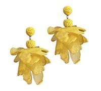 Flower Earrings - Summer Stylish Ear Jewelry, Bohemian Drop Earrings, Elegant Floral Dangle Studs, Botanical Statement Jewelry, Fashion Accessory for Women Girls Ladies Wives Brides Daily Wear Wedding