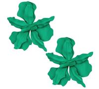 Flower Earrings Women Large Earring Statement 3D Flower Shape Pendants Hypoallergenic Elegant Modern Jewelry Gift for Daily Use and Special Occasions, Taglia unica, Zinc, No Gemstone