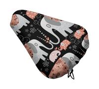 Flower Elephant Bike Seat Cover Waterproof and Dustproof Adjustable Soft Saddle Cushion Covers