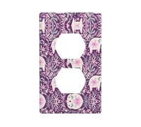 Flower-Elephant Electrical Outlet Covers, Standard Size 1-Gang 4.50" X 2.76", Unbreakable Polycarbonate Thermoplast