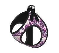 Flower-Elephant Print Adjustable Harness Leash Set For Cats And Dogs, Soft Breathable Kitten Puppy Mesh Vest With Reflective Design, Escape-Proof Lead For Small Pets Walking Training