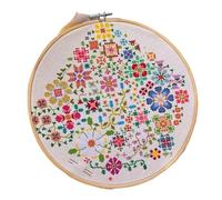 Flower Embroidery Kit - Handmade Pattern Arts Crafts | Beginner Embroidery Kit,for Learning Practice Home Adults Unisex Decoration Sewing Quilting Festival Holiday Christmas