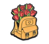 Flower Enamel Pin Backpack Bicycle Watering Symbol Lapel Badge for Party Jewelry, Normal, Non-precious metal