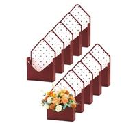 Flower Envelope Box, 10-Piece Elegant Romantic Valentines, Florist Bouquet Envelope Folding Box, for Wife Girlfriend Roses Carnations Elisiros Birthday Graduation