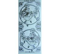 Flower Fairies Transparent Peel Off Sticker in Silver - Design 6611