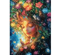 Flower Fairy 300 Pc Classic Jigsaw Puzzle Natural Scenery Animals Puzzle for Adults Hard Challenging Hobby Home Decor Poster High-grade Rigid Cardboard 300 PCS