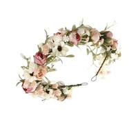 Flower Fairy crowns - Flower Fairy Headpiece, Bohemian Floral Accessory, Photo Prop Garland, Adjustable crowns Wreath, Party Costume Decoration | for Festive Celebration Photoshoot Creative Outfit Use