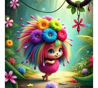 Flower Fairy Grove Jigsaw Puzzle 90 Pieces 30x30cm/12x12inch, Difficult jigsaw puzzles for Adults 90, Beautiful Art work, Great Festive Puzzle Gift for Men/Women