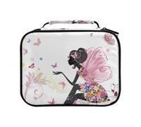 Flower Fairy in The Environment of Butterflies Colored Pencil Bag Large Capacity Pencil Case for Colouring Pencils Pen Bag Marker Organizer