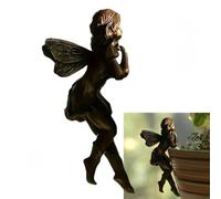 Flower Fairy Potted Pendant,Miniature Hanging Fairy Figurines,Miniature Fairies Figurine,Mini F-airy Garden Planter Pot Hanger,Vintage Angel Statue Flying Fairies Figurines,Garden Lawn Decoration
