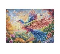 Flower Field Flying Eagle 300 Piece Pack Classic Jigsaw Puzzle Couple Puzzle Partners Ultra Difficult Wall Decor Easter New Year Paperboard Material 300 PCS