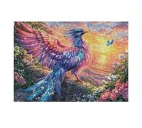 Flower Field Peacock 300 Piece Premium Jigsaw Puzzle Cute Pets Warm The Heart For Men Educational Decompression Adults Anxiety Memory Care Mothers Valentines Wooden 300 PCS