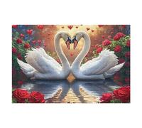 Flower Field Red Fox 1000 Pc Classic Jigsaw Puzzle Puzzle for Adults Hard Challenging Hobby Home Decor Poster Sturdy Creativity & Gift Giving 1000 PCS